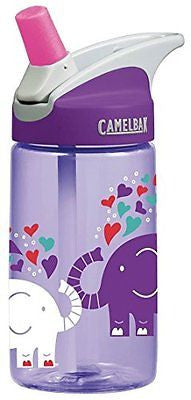 CamelBak Eddy Kids Water Bottle, 0.4 L, Elephant Love