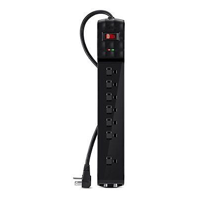 Belkin - 7-Outlet Surge Protector - Black