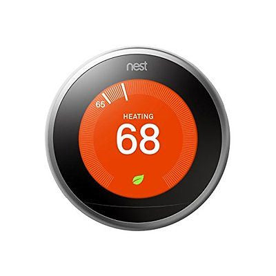 Nest Learning Thermostat 3rd Generation - Stainless Steel