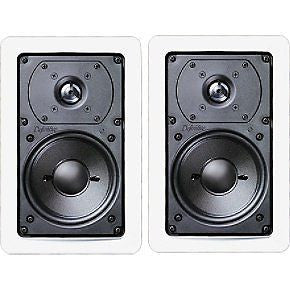 Definitive Technology UIW55 Rectangular In-Wall Speakers (Pair, White)