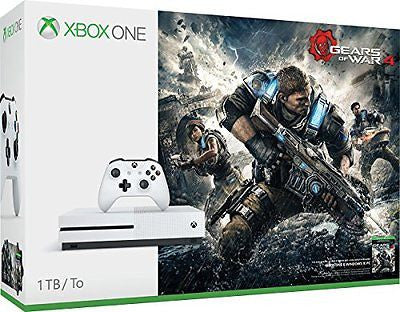 Microsoft Xbox One S Gears of War 4 Limited Edition Bundle 1TB - White 234-00033