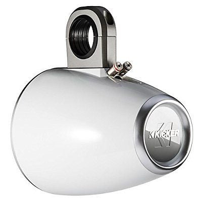 Kicker 43KMTES8W  8" Marine Speaker Enclosures - Pair (White)